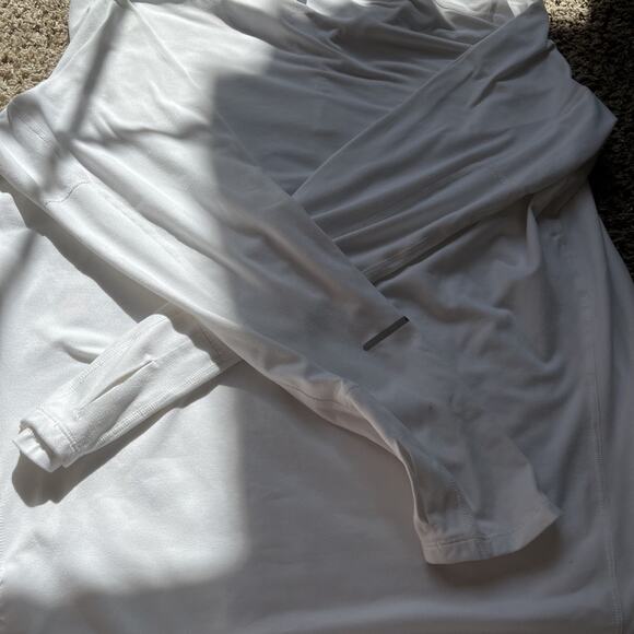 Nike Tour Dri-FIT ADV 1/2 Zip Long Sleeve Golf mens Top M Light Bone FD5833-072 - Picture 6 of 6